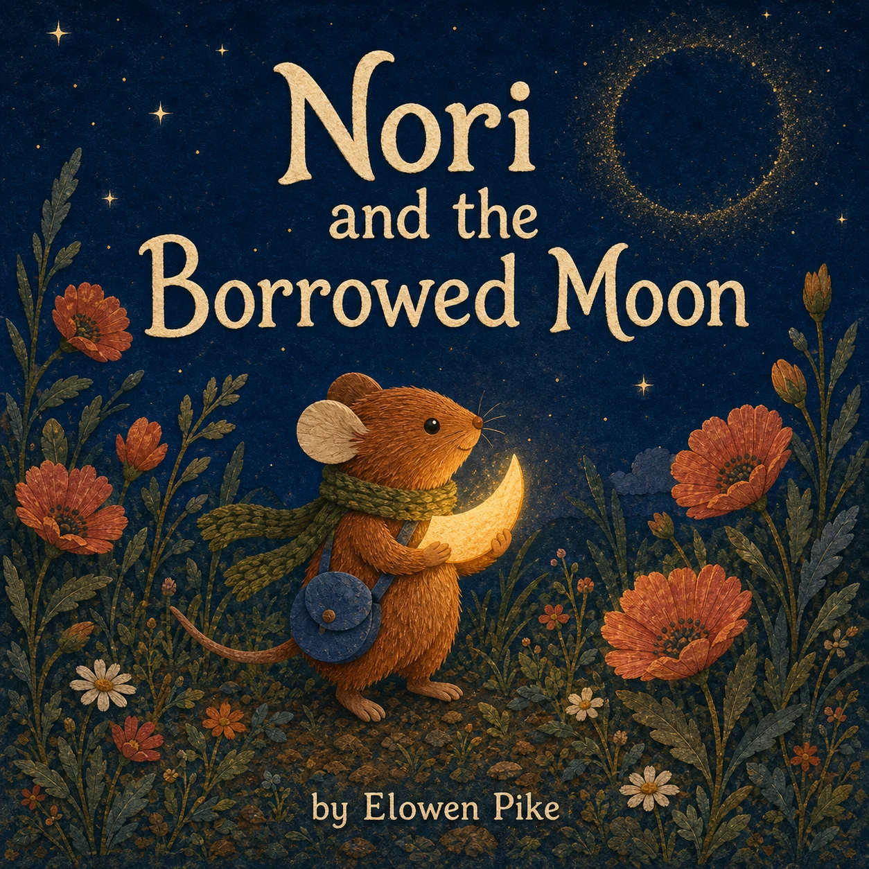 Fictional studio concept cover for Nori and the Borrowed Moon